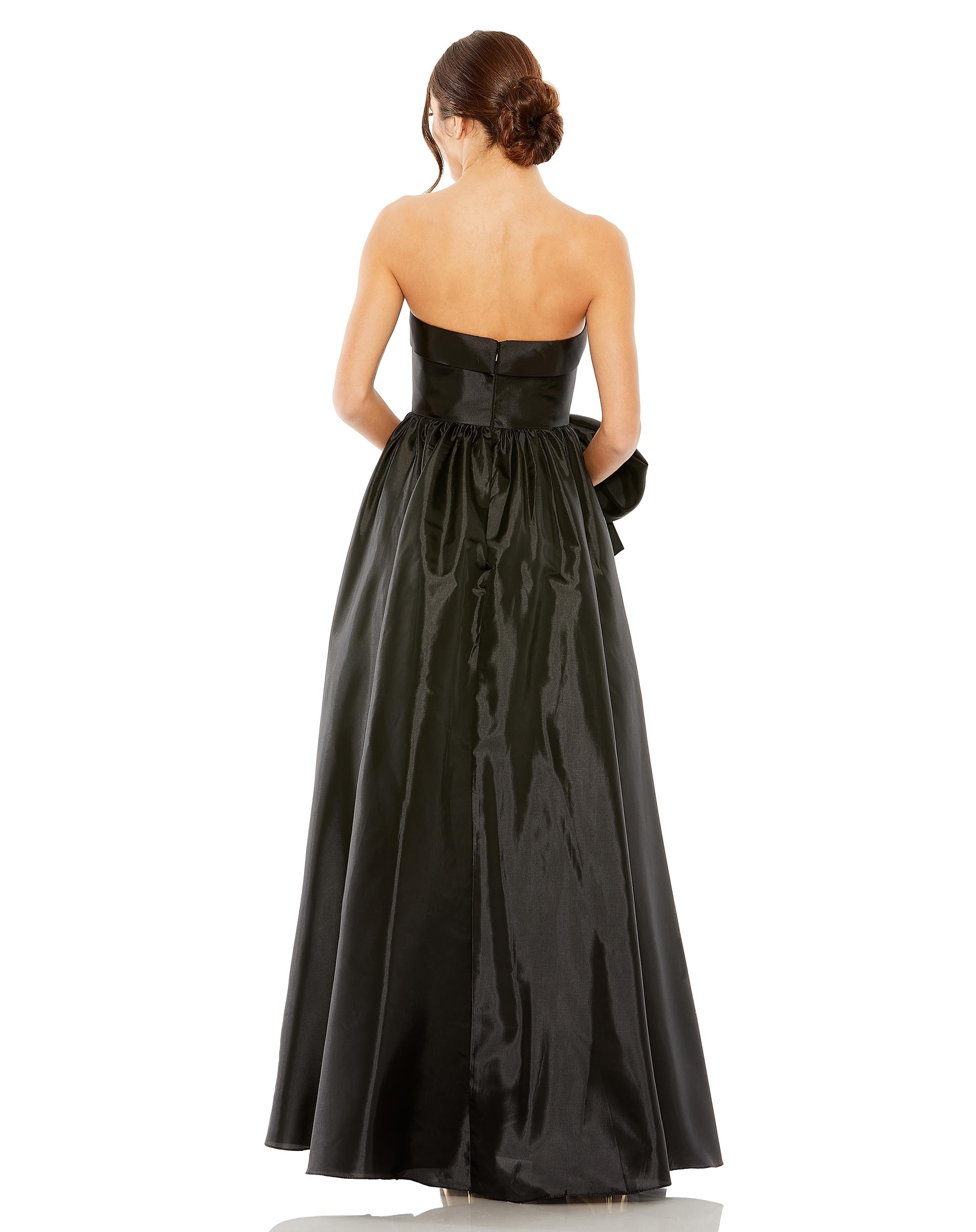 Mac Duggal 11600 Long Strapless Oversized Bow Ball Gown