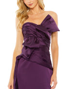 Mac Duggal 20585 Long Strapless Bow Front Detailed Dress