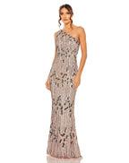 Mac Duggal 5976 Long One Shoulder Embellished Dress
